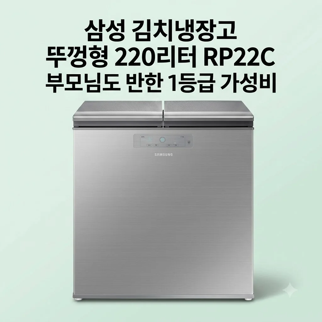 삼성 김치냉장고 뚜껑형 220리터 RP22C, 1등급 가성비에 부모님도 반한 솔직 후기