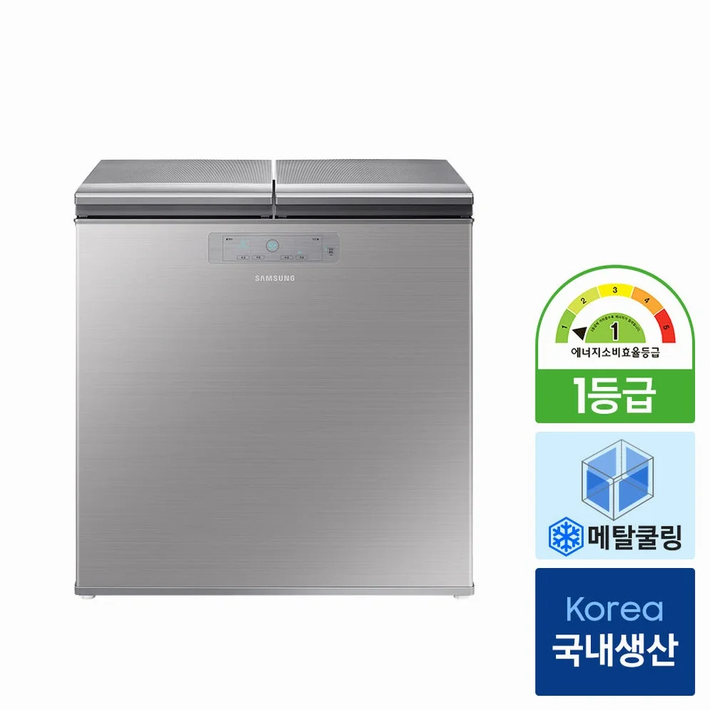 삼성 김치냉장고 뚜껑형 1등급 220리터 미니 소형 냉동 2도어 스탠드 상세 이미지 1