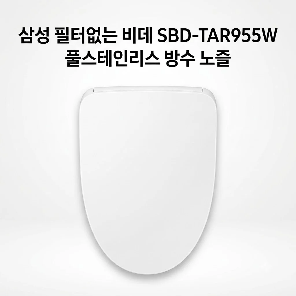 삼성전자 SBD-TAR955W 필터없는 비데 풀스테인리스 방수 노즐의 신세계