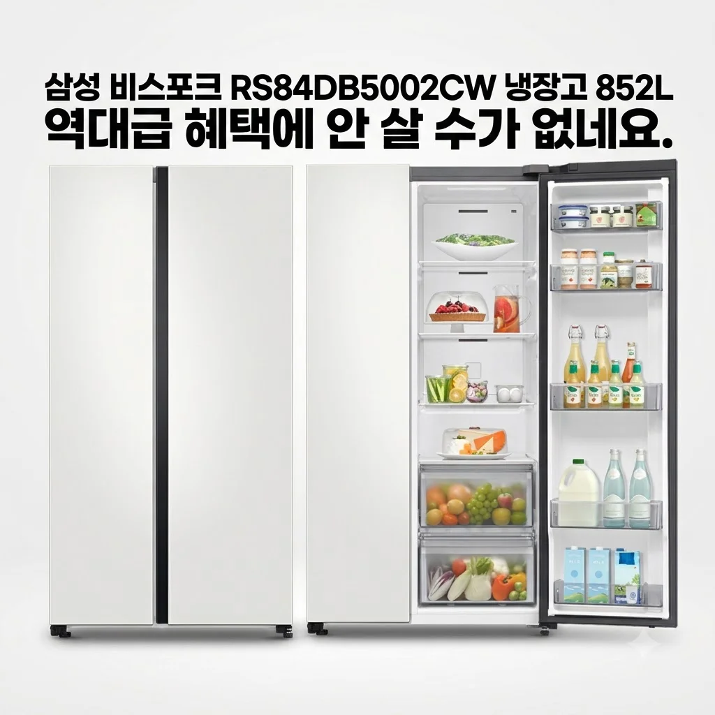삼성 비스포크 RS84DB5002CW 냉장고 852L, 역대급 혜택에 안 살 수가 없네요