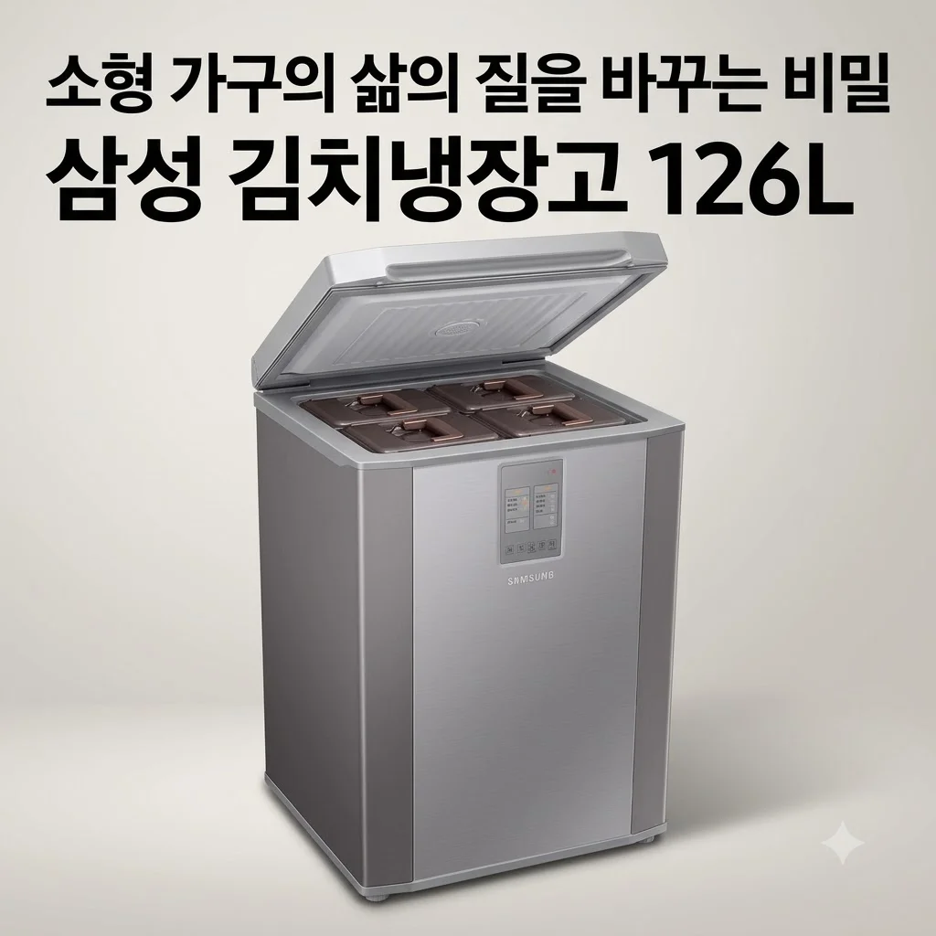삼성 김치냉장고 RP13C1022S9 뚜껑형 126L, 소형 가구의 삶의 질을 바꾸는 비밀