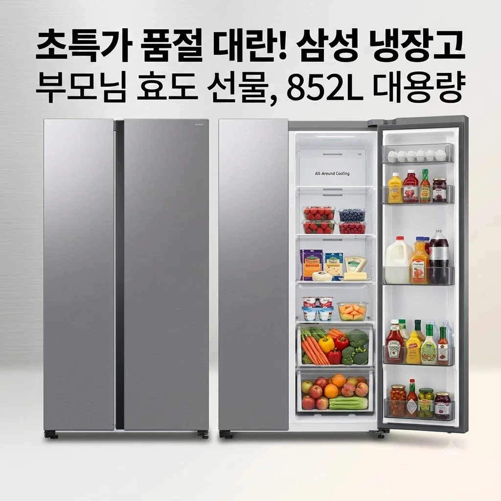 삼성 냉장고 RS84DG5002M9 852L 가성비 끝판왕, 효도 선물로 품절 대란인 이유