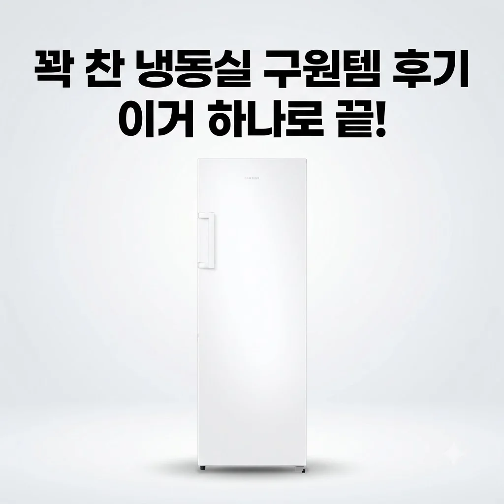 삼성 냉동고 1도어 227L 슬림 스탠드 화이트, 꽉 찬 냉동실 구원템 후기