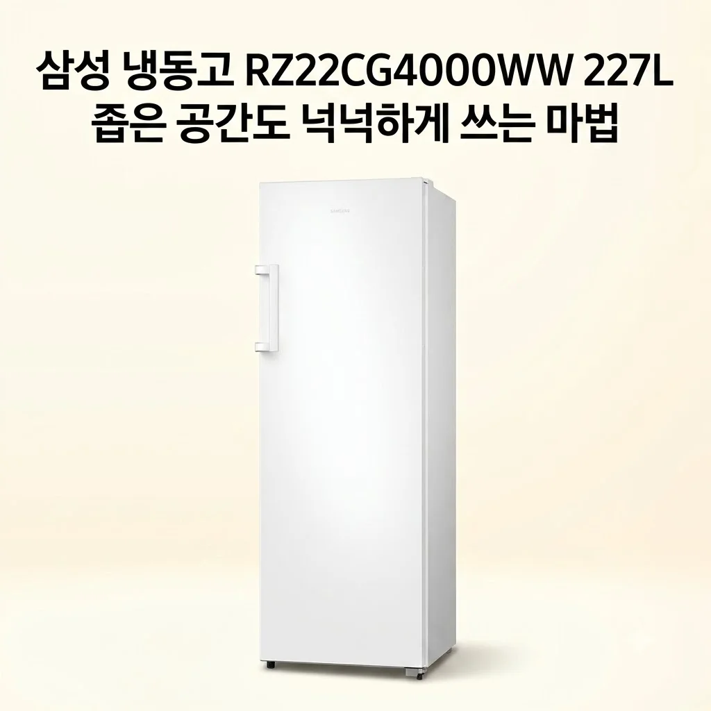 삼성 냉동고 RZ22CG4000WW 227L, 좁은 공간도 넉넉하게 쓰는 마법