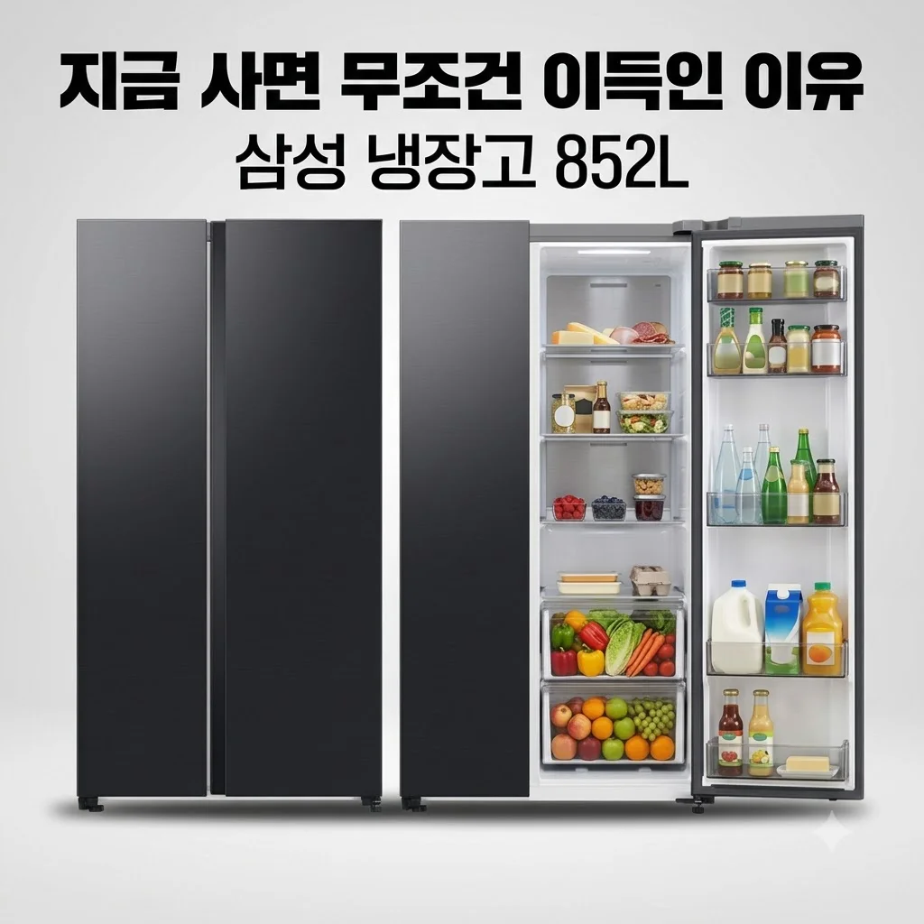 삼성 냉장고 RS84DG5022B4 양문형 852L, 지금 사면 무조건 이득인 이유