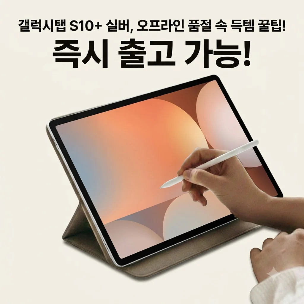 갤럭시탭 S10 플러스 WIFI 256GB 실버, 오프라인 품절 대란 속 득템 꿀팁!