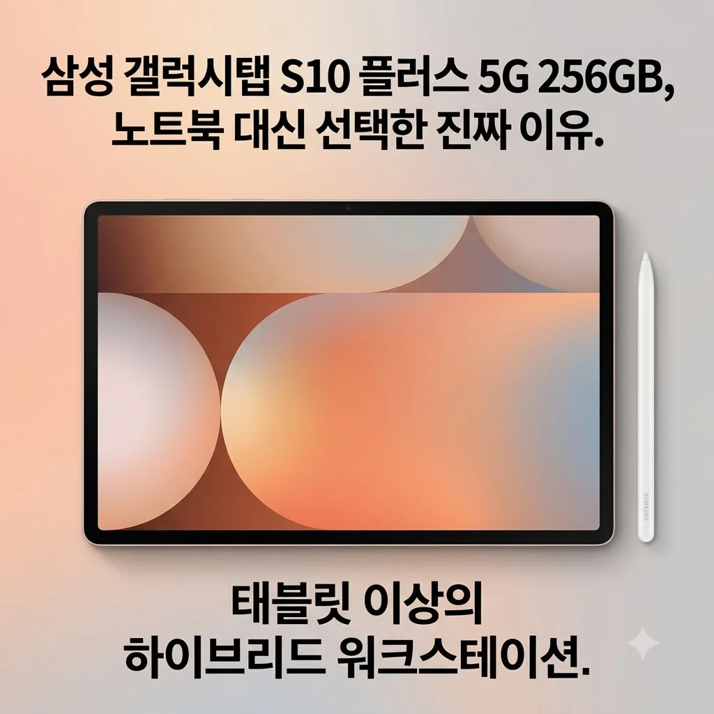 삼성 갤럭시탭 S10 플러스 5G 256GB, 노트북 대신 선택한 진짜 이유