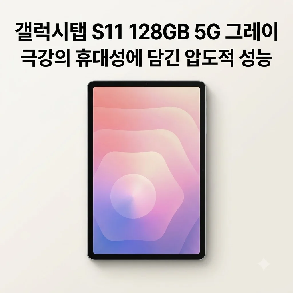 갤럭시탭 S11 128GB 5G 그레이, 11인치 휴대성에 성능까지 다 잡은 이유
