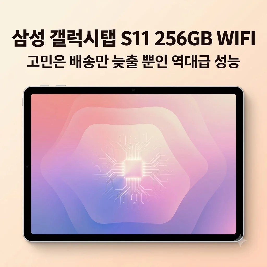 삼성 갤럭시탭 S11 256GB WIFI, 고민은 배송만 늦출 뿐인 역대급 성능