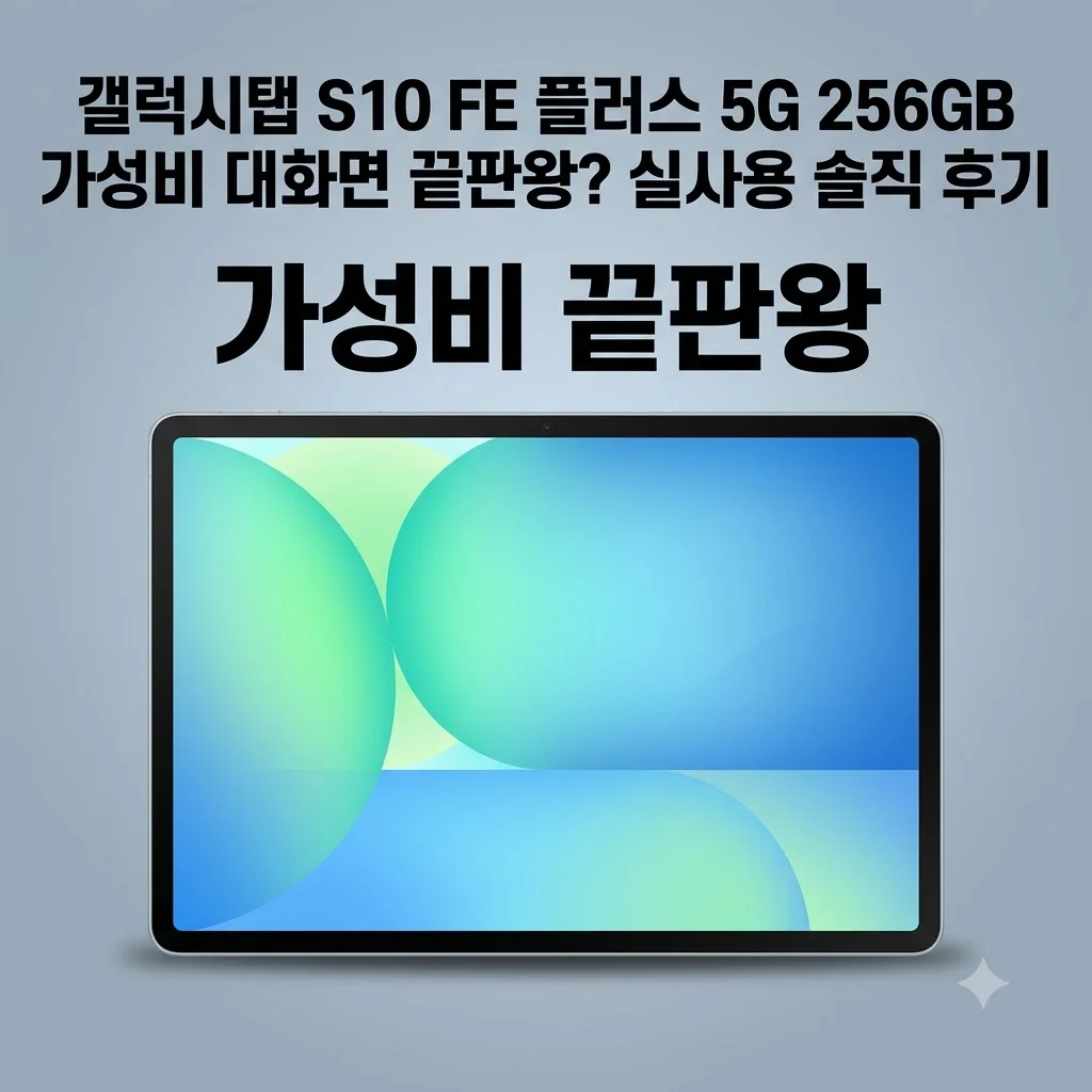 갤럭시탭 S10 FE 플러스 5G 256GB 가성비 대화면 끝판왕? 실사용 솔직 후기