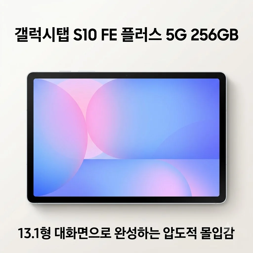 갤럭시탭 S10 FE 플러스 5G 256GB, 13.1형 대화면으로 완성하는 압도적 몰입감