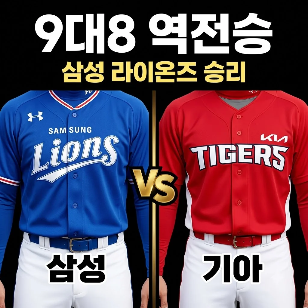 2026년 8월 13일 삼성 라이온즈 KIA 타이거즈 분석: 9대8 역전승의 비밀