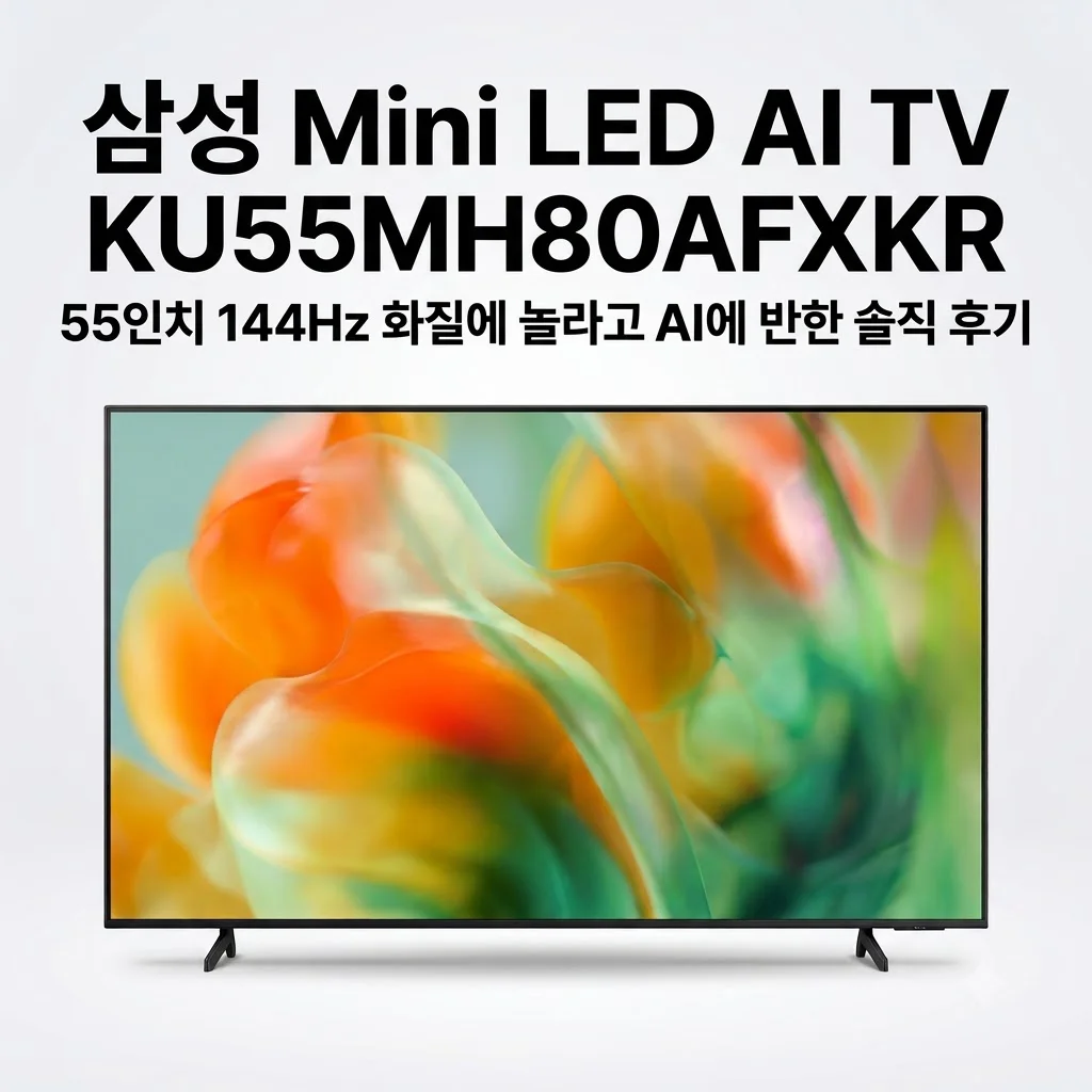 삼성 Mini LED AI TV KU55MH80AFXKR 55인치 144Hz, 화질에 놀라고 AI에 반한 솔직 후기