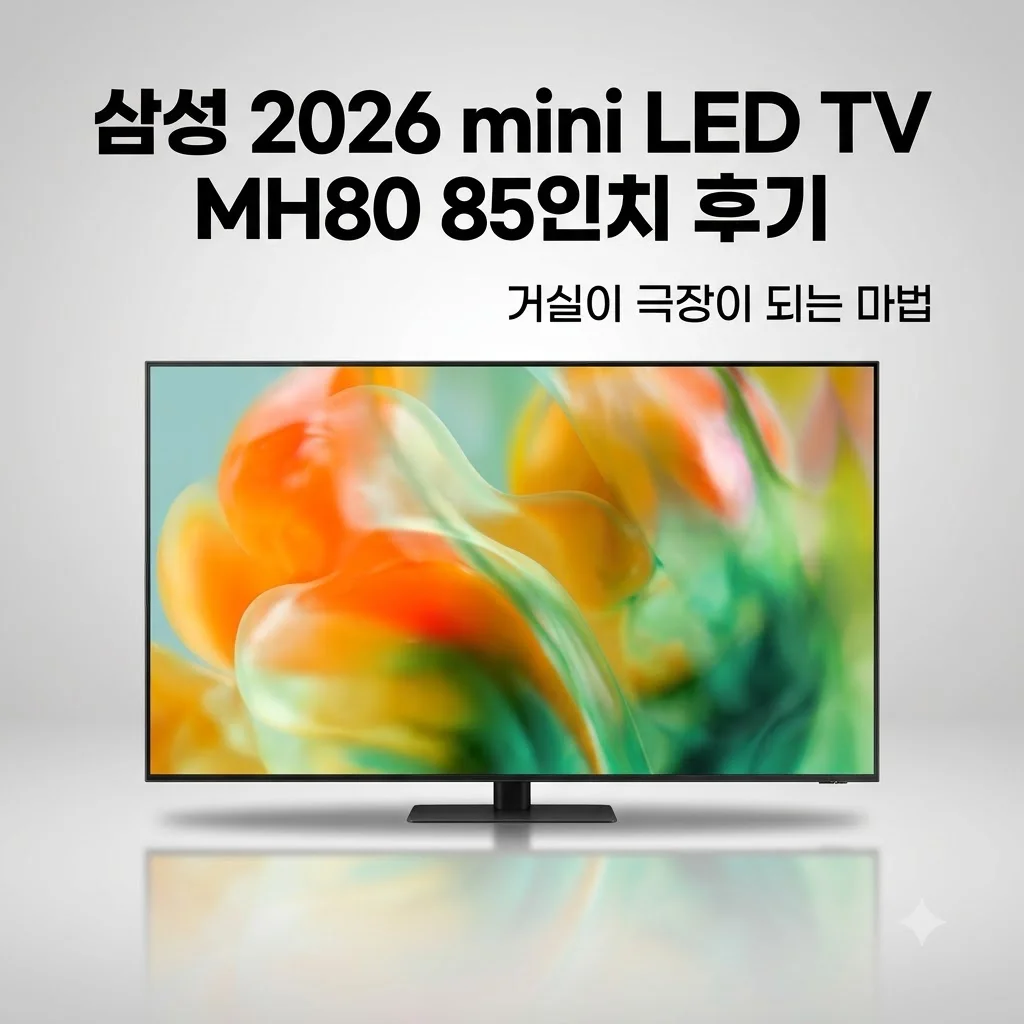 삼성 2026 mini LED TV MH80 85인치 후기, 거실이 극장이 되는 마법