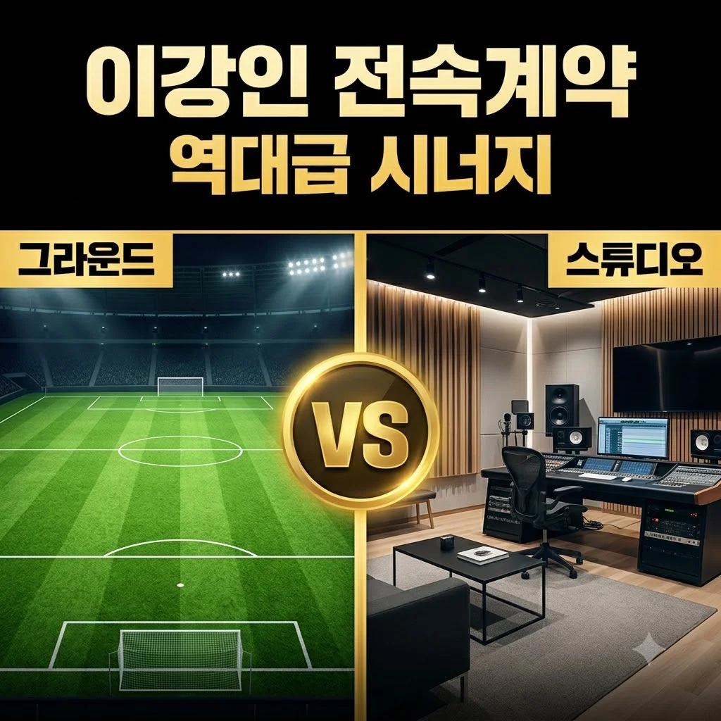 이강인 더블랙레이블 전속 계약! 로제 박보검과 한솥밥 먹는 진짜 이유