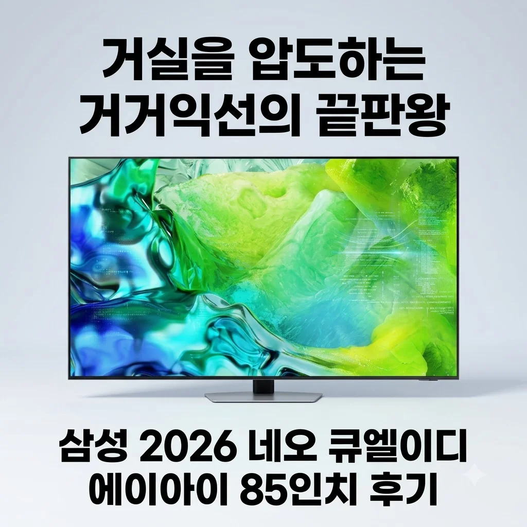 삼성 2026 Neo QLED AI TV QNH80 85인치, 거실을 압도하는 거거익선의 끝판왕 후기