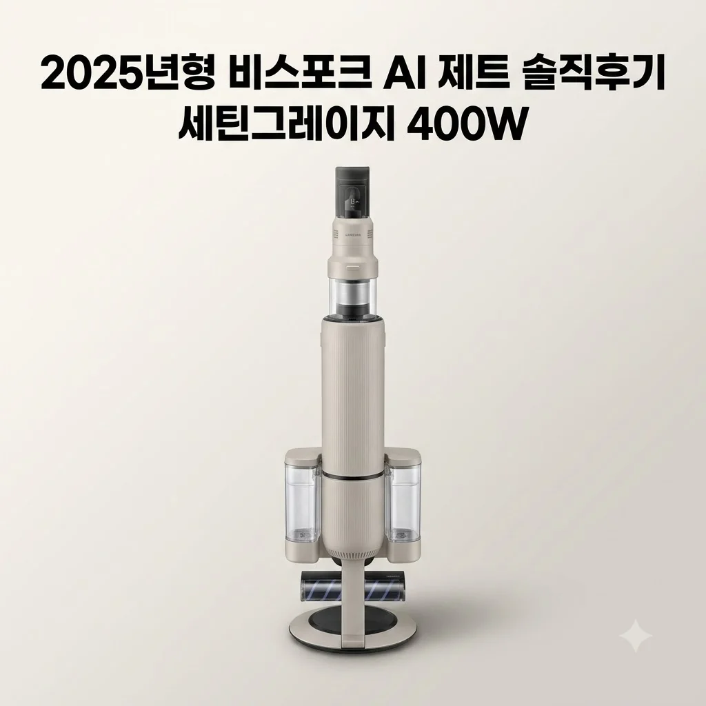 삼성 비스포크 AI 제트 400W 세틴그레이지 2025년형 솔직후기