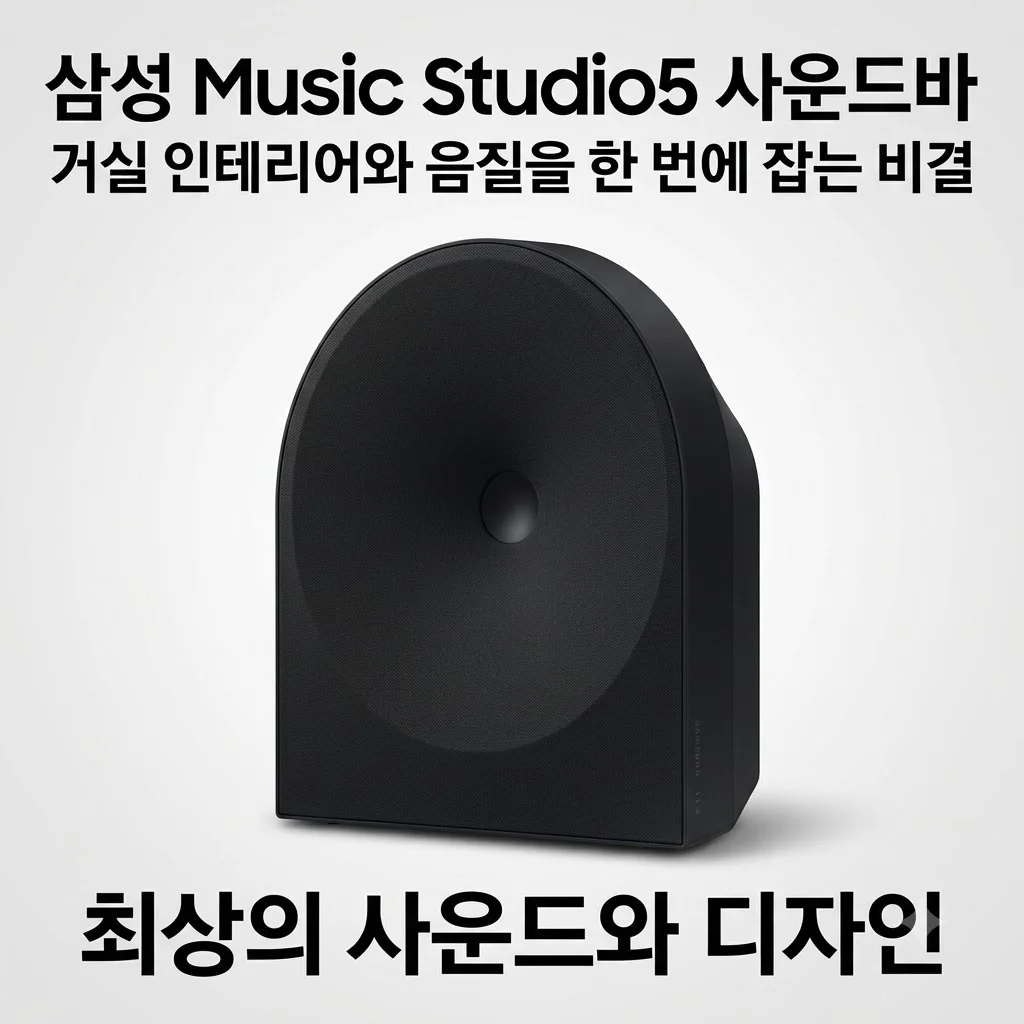 삼성 Music Studio5 사운드바, 거실 인테리어와 음질을 한 번에 잡는 비결