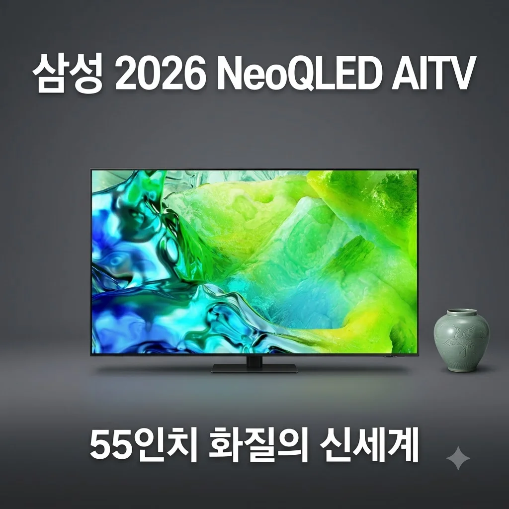 삼성 2026 NeoQLED AITV KQ55QNH80AFXKR 55인치 화질의 신세계