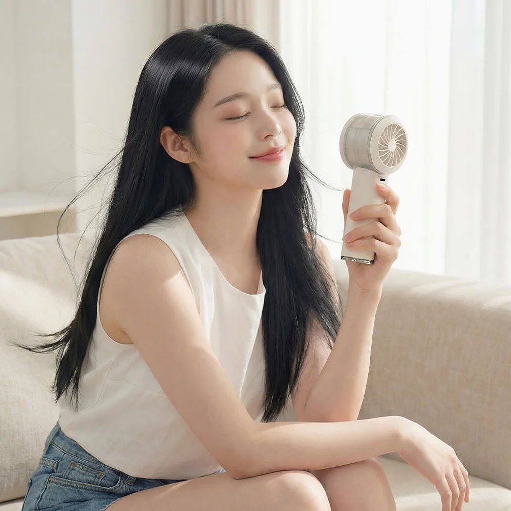 오아 아이스볼트미스트 휴대용 선풍기 미니 급속 냉각 이중쿨링 BLDC 핸디 핸드 손풍기 상세 이미지 3