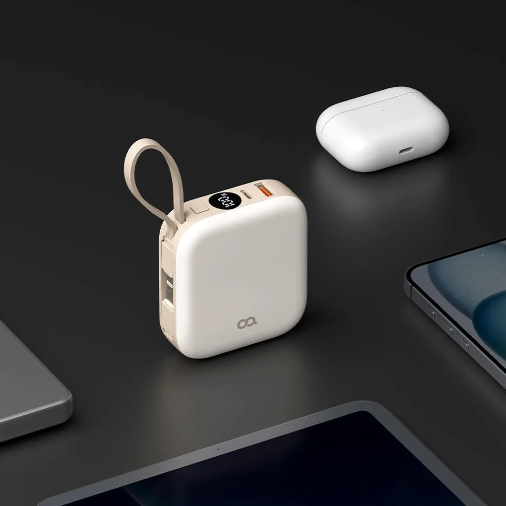 오아 퀵듀오 보조배터리 10000 기내반입 미니 일체형 c타입 8핀 22.5W 충전기 상세 이미지 2