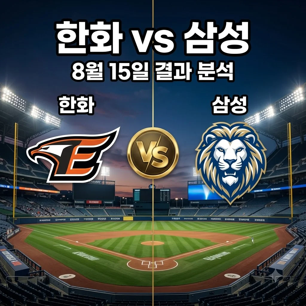2026년 08월 15일 한화 이글스 삼성 라이온즈 경기 결과 분석: 구자욱 5타점 대폭발