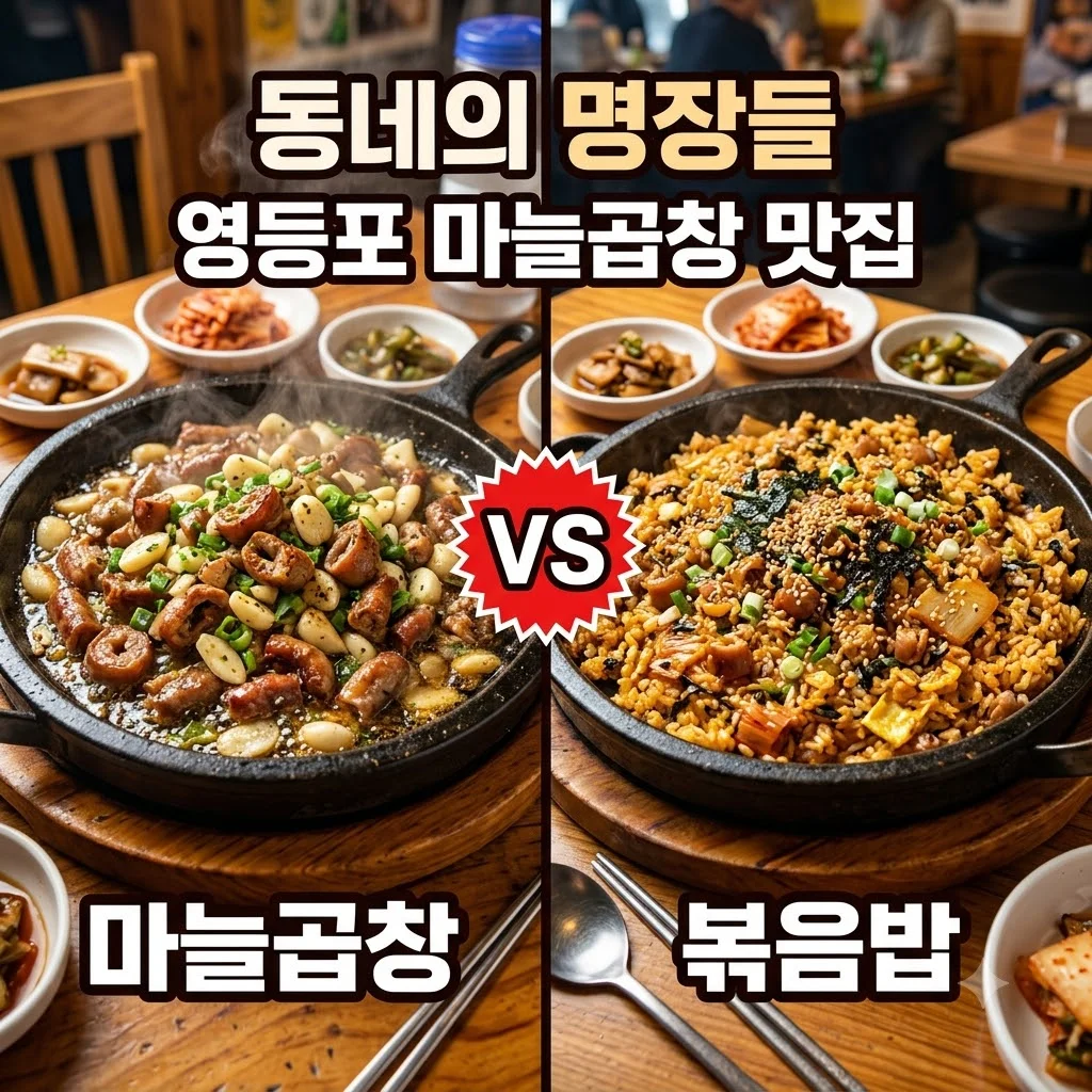 동네의 명장들 곱창 영등포 대박곱창구이 마늘곱창 위치 가격 총정리