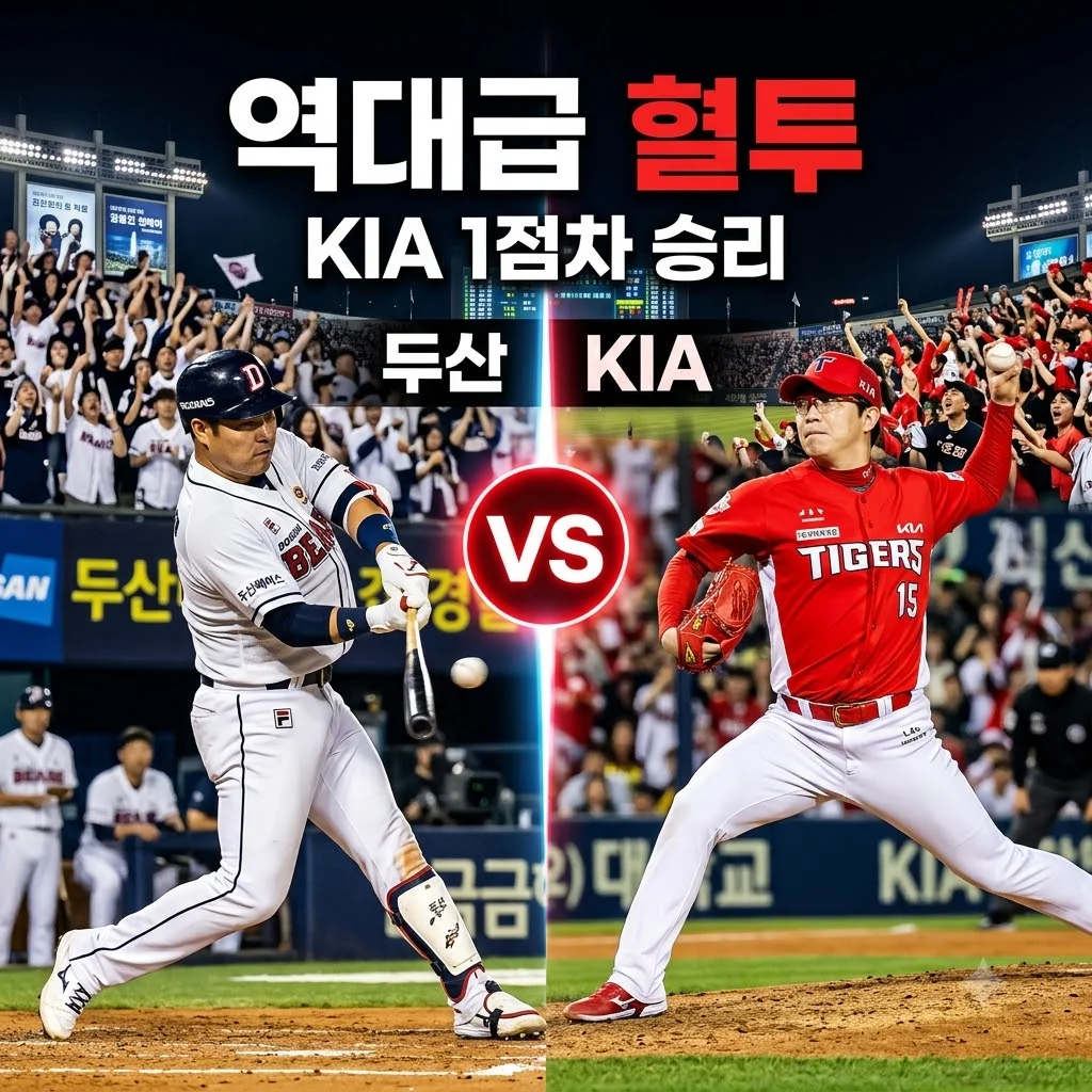 2026년 08월 16일 두산 베어스 KIA 타이거즈 경기 분석: KIA의 짜릿한 승리