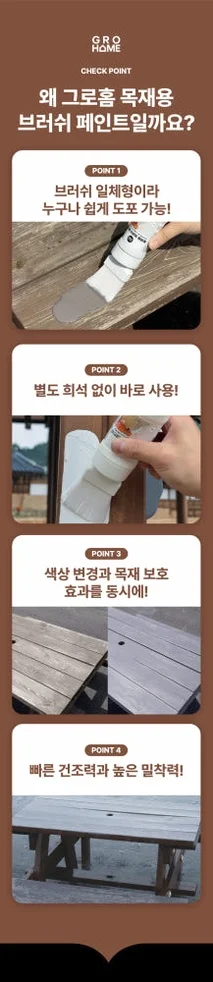 그로홈 목재용 브러쉬 페인트 상세 이미지 7