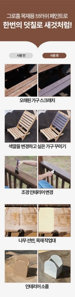 그로홈 목재용 브러쉬 페인트 상세 이미지 9