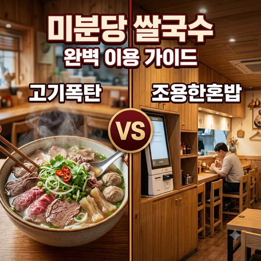 미분당 쌀국수 맛있게 먹는 법: 메뉴 가격 혼밥 꿀팁 총정리