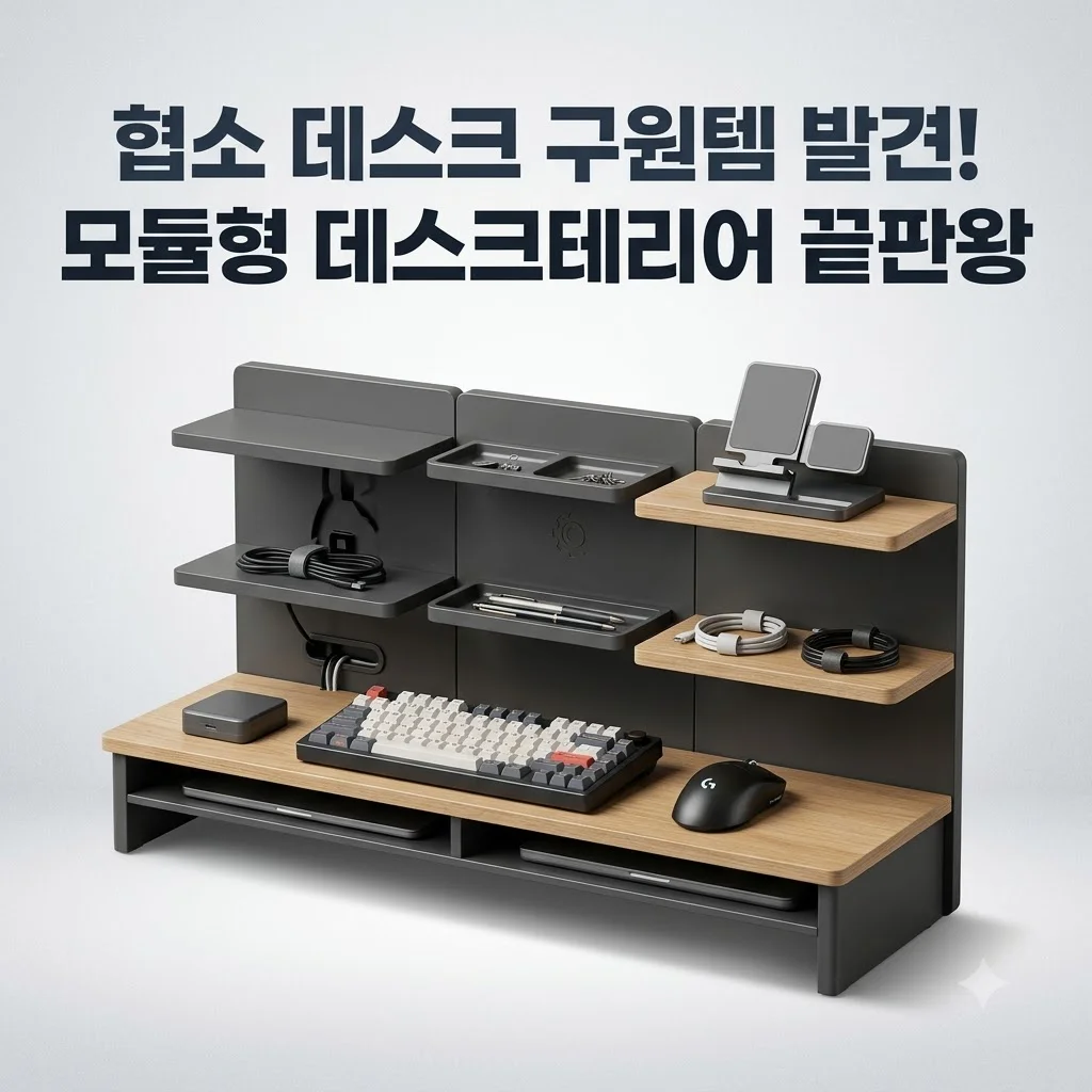 하위영역 모듈형 데스크테리어, 좁은 책상 넓게 쓰는 역대급 꿀템 발견!