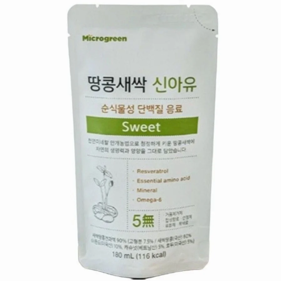 신아유 땅콩새싹두유 스위트 식물성 단백질 두유 180ml, 30개 [원산지:국산] 상세 이미지 5