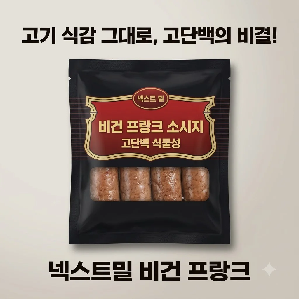 넥스트밀 비건 프랑크 소시지 고단백 식물성, 고기 식감 그대로 살린 비결은?