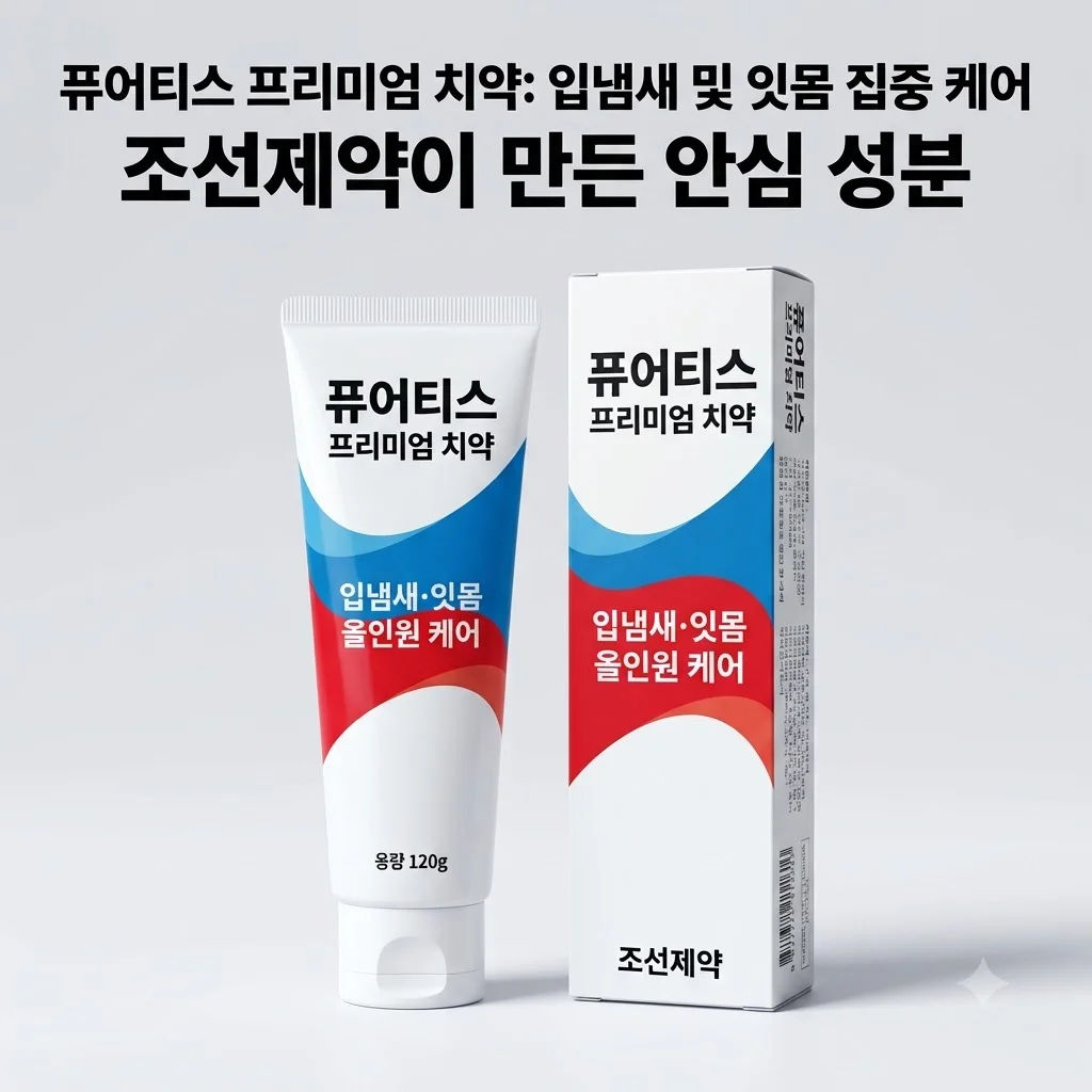 퓨어티스 프리미엄 치약 입냄새제거 잇몸케어, 조선제약이 만든 안심 성분 후기