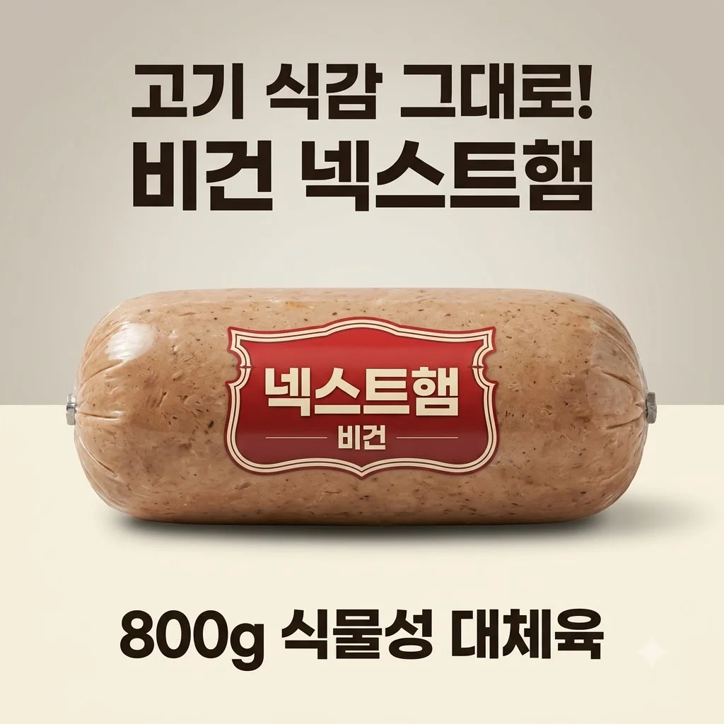넥스트햄 비건햄 800g 식물성 단백질, 고기 식감 그대로인 대체육 리뷰