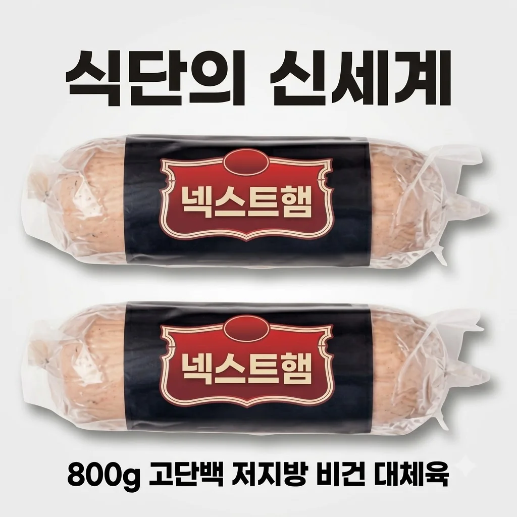 넥스트햄 비건햄 식물성 단백질 800g 고단백 저지방 대체육 식단의 신세계
