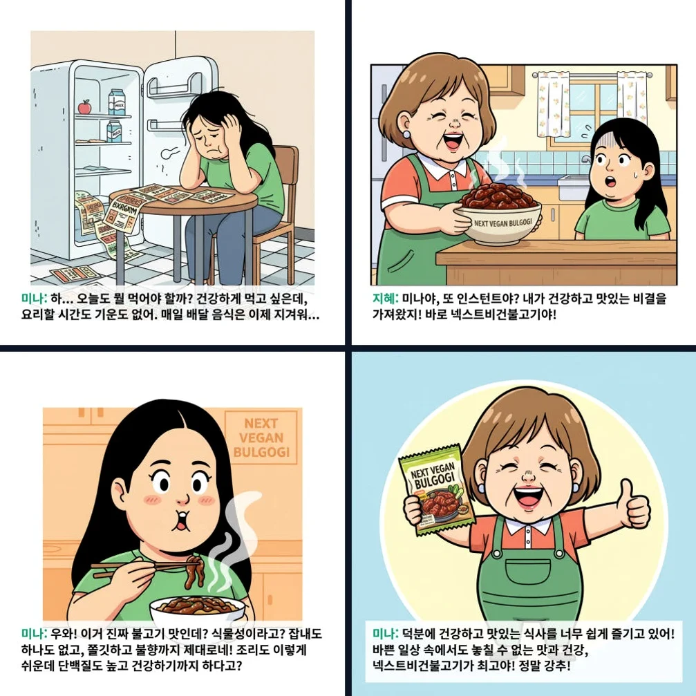넥스트 비건불고기 식물성대체육 불향직화불구이 간장직화구이 콩고기 무방부제 300g, 3개 [원산지:국산] 상세 이미지 5