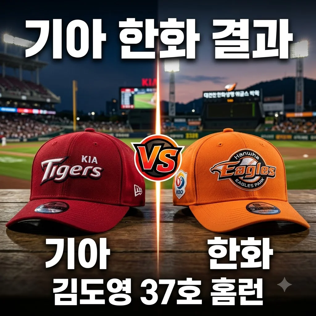 2026년 08월 19일 KIA 타이거즈 한화 이글스 결과 김도영 37호 홈런 분석