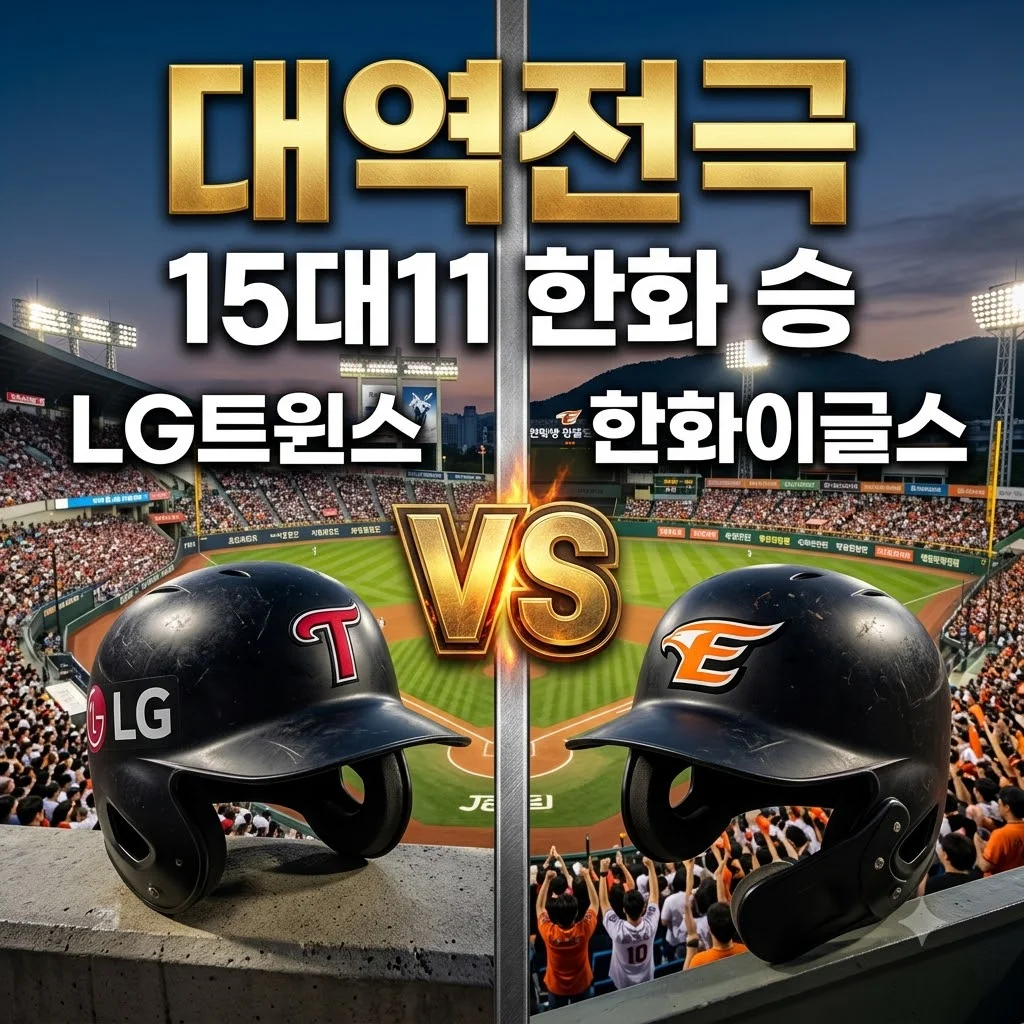 2026년 08월 21일 LG 트윈스 한화 이글스 결과 분석: 15-11 대역전극