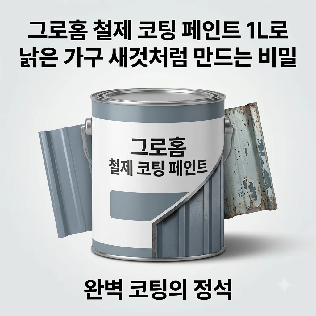 그로홈 철제 코팅 페인트 1L로 낡은 가구 새것처럼 만드는 비밀
