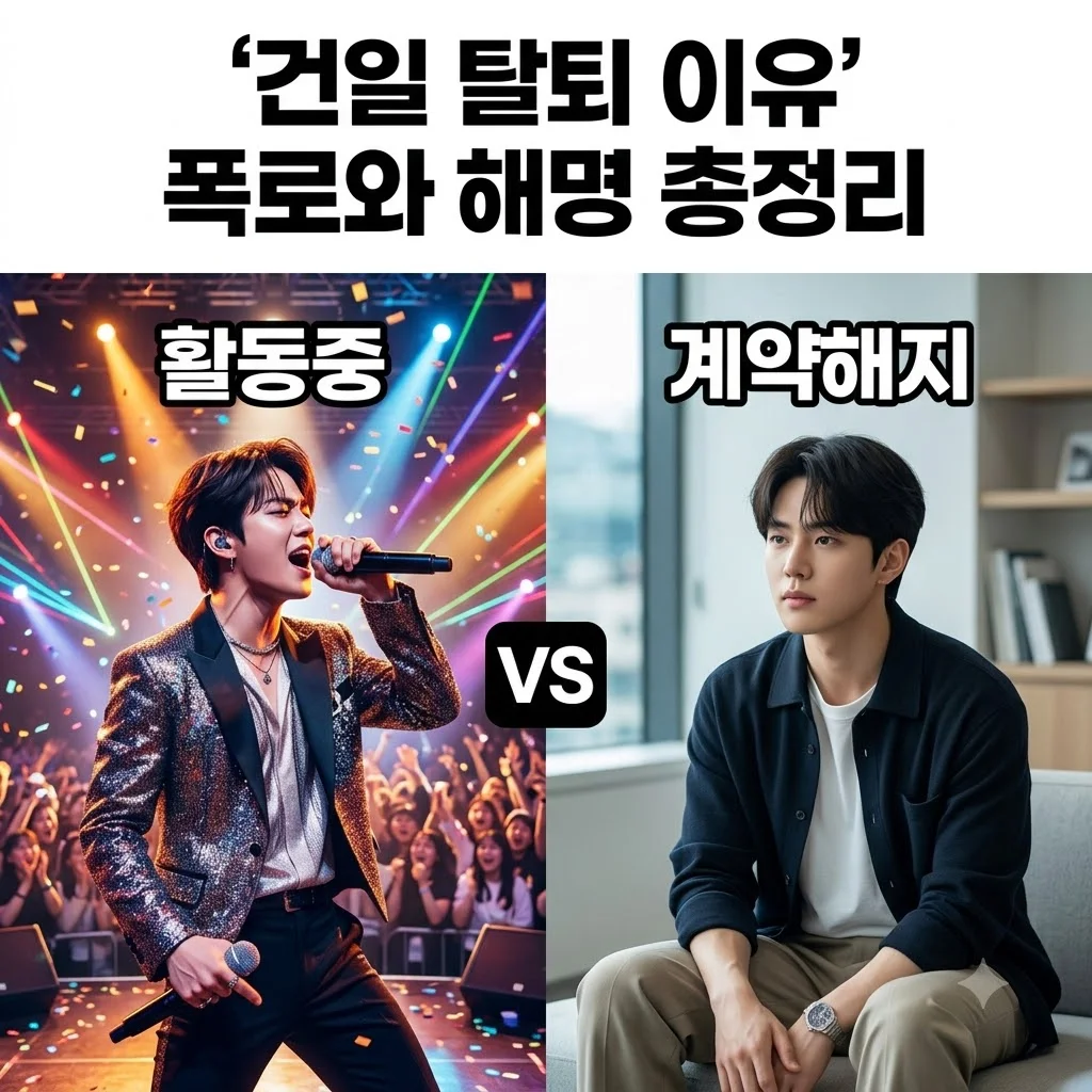 엑디즈 건일 탈퇴 이유 JYP 계약 해지 폭로 논란 총정리