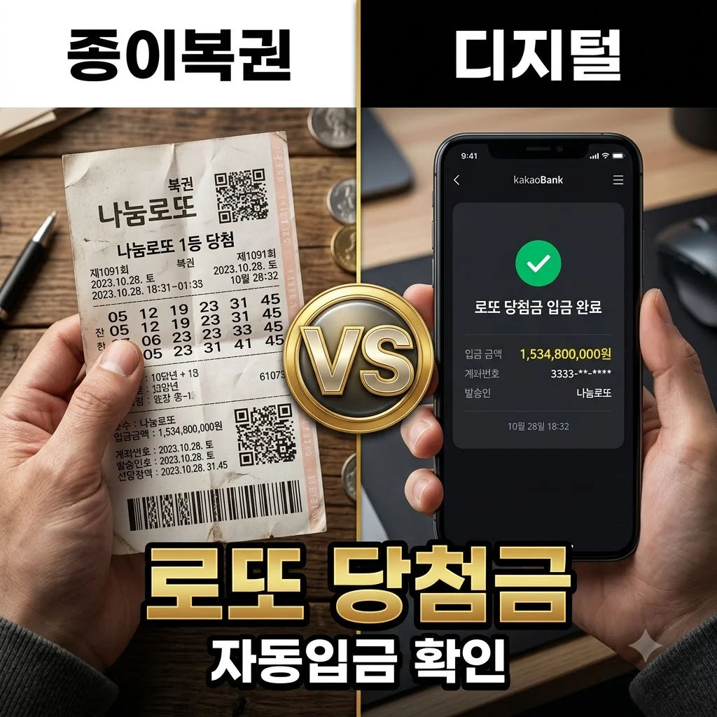 로또 당첨금 수령 방법 2026년 변경 총정리 (자동 입금 및 명당 순위)