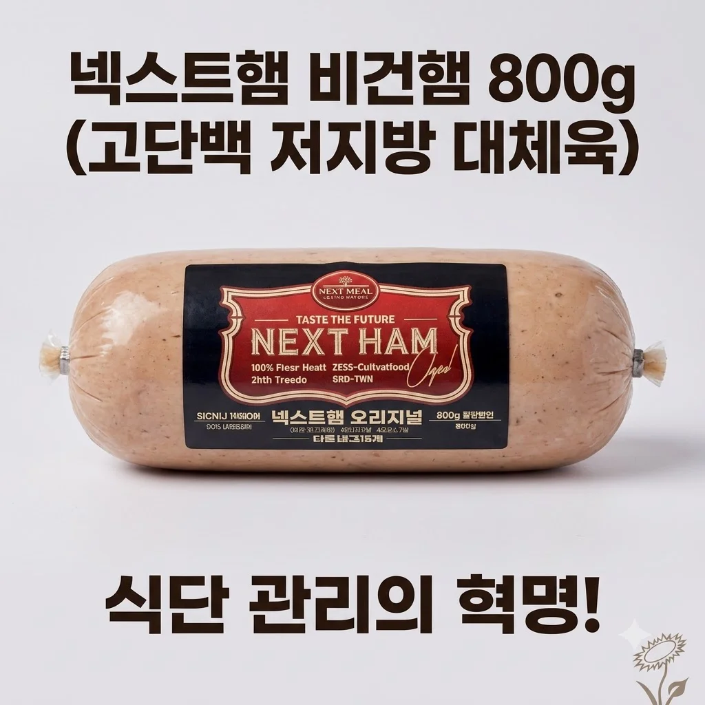 넥스트햄 비건햄 800g 고단백 저지방 대체육 식단 관리의 혁명!