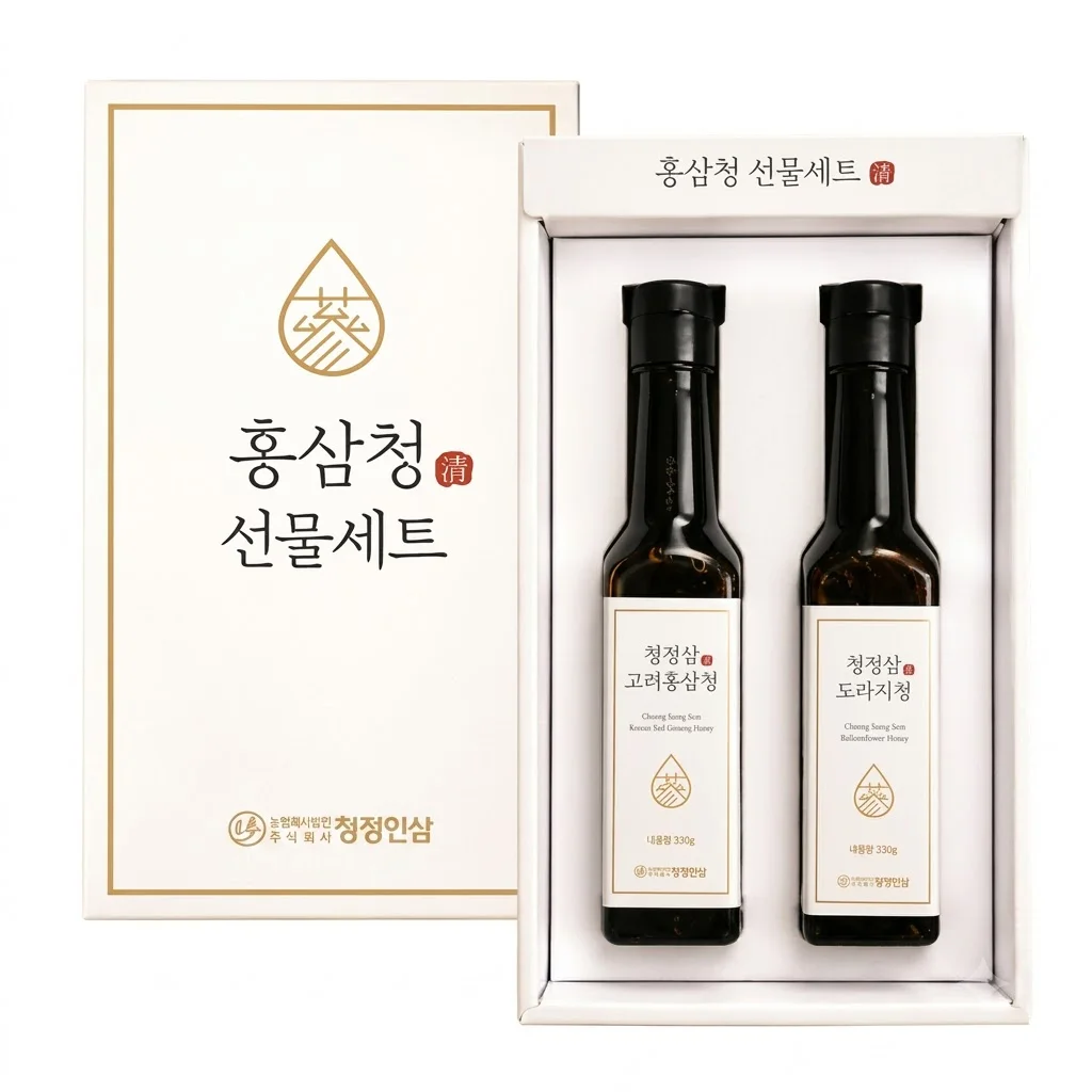 청정인삼 고려홍삼청선물세트 330g 2병, 금산의 진심을 담은 가성비 선물
