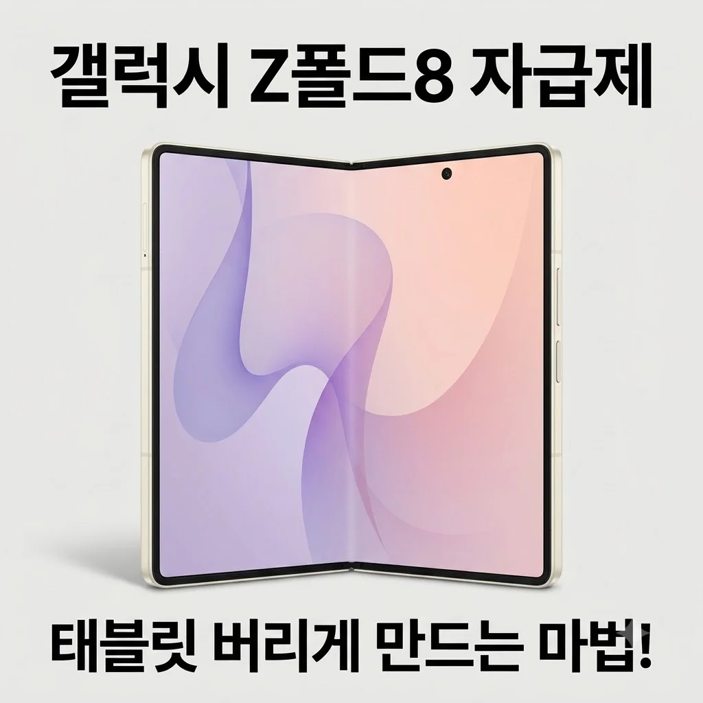 갤럭시 Z폴드8 256GB 자급제 SM-F971N 리뷰, 태블릿 버리게 만드는 마법