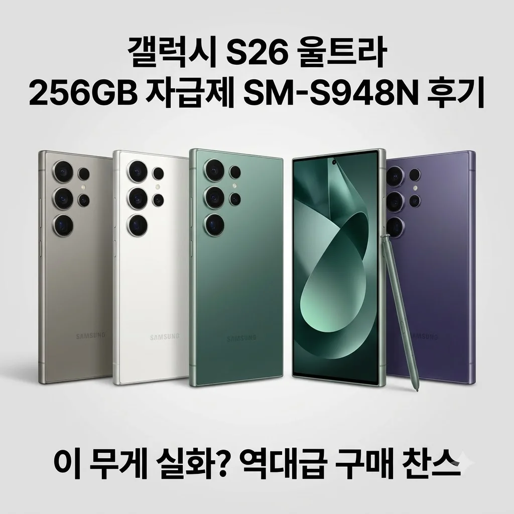 갤럭시 S26 울트라 256GB 자급제 SM-S948N 후기, 이 무게 실화? 역대급 구매 찬스