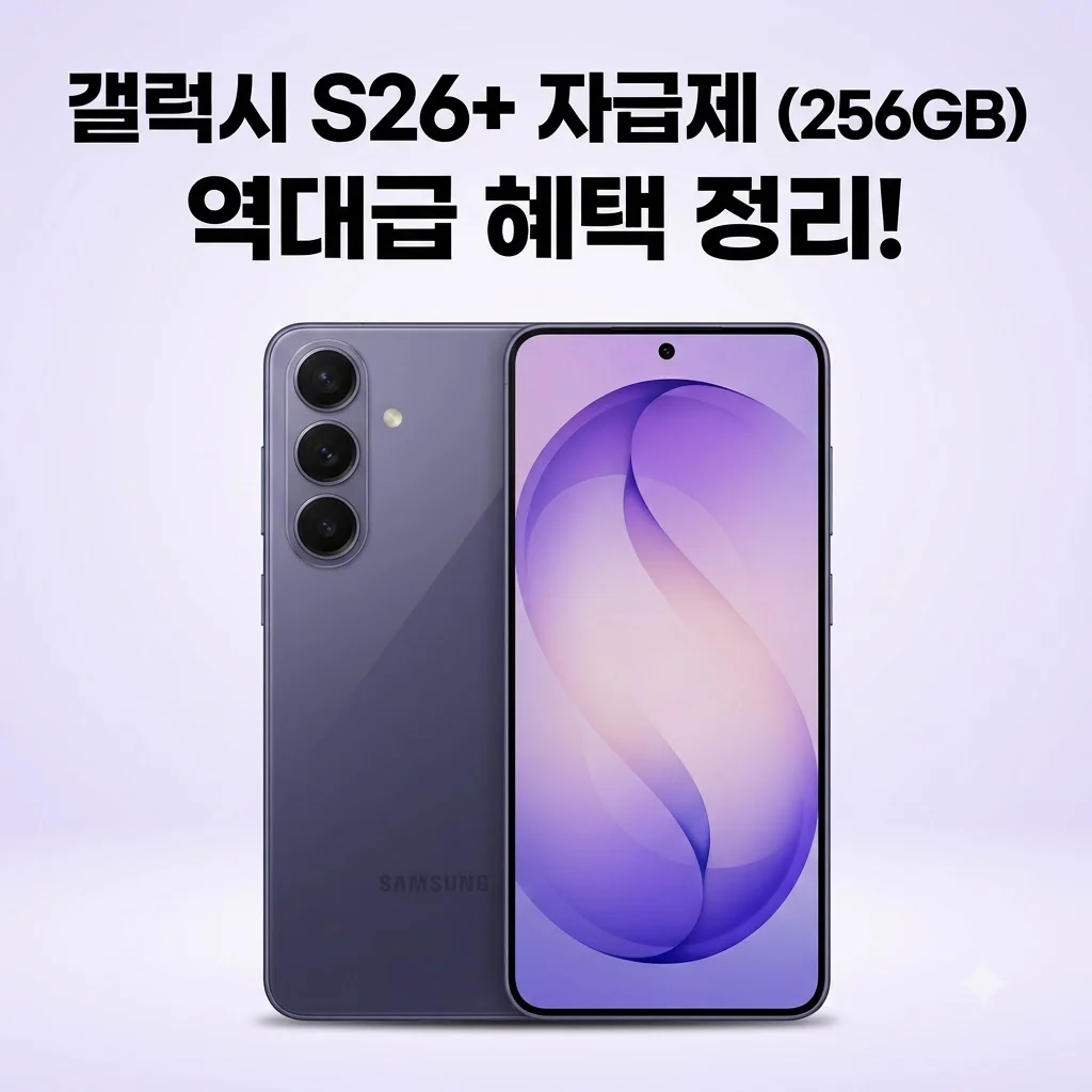 갤럭시 S26 플러스 256GB 자급제 SM-S947N, 고민은 배송만 늦출 뿐! 역대급 혜택 정리