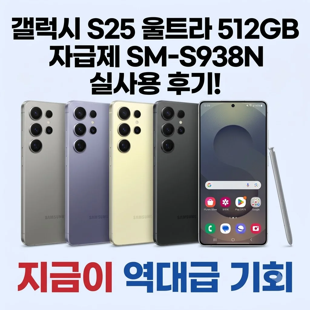 갤럭시 S25 울트라 512GB 자급제 SM-S938N 실사용 후기! 지금이 역대급 기회