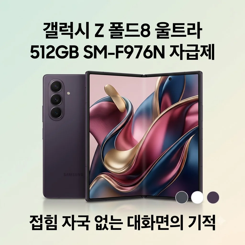 갤럭시 Z 폴드8 울트라 512GB SM-F976N 자급제, 접힘 자국 없는 대화면의 기적